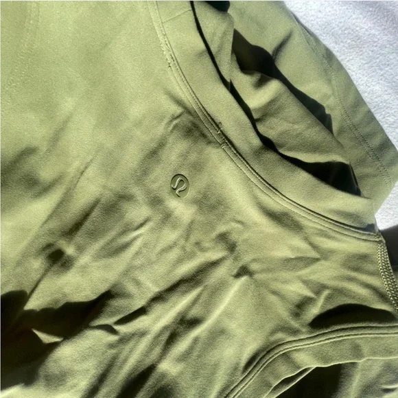 lululemon athletica Avocado Olive Green Sleeveless Midi Dress - Picture 2 of 7